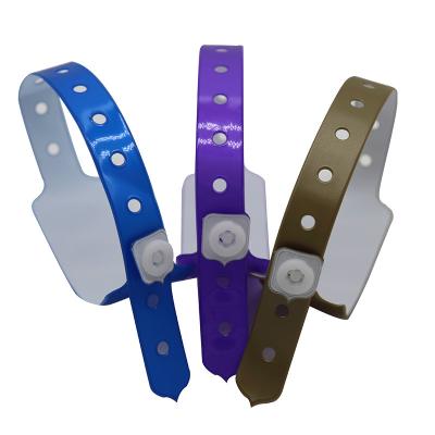 China Waterproof JB Brand PVC Vinyl Buckle Bracelets Super Soft Material Custom Wristbands for sale