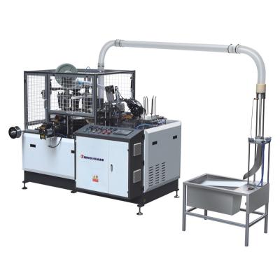 China 160-350gsm PE film coated good quality ZBJ-OC12 mini paper cup making machine line with paper making machine paper cup making machine for sale