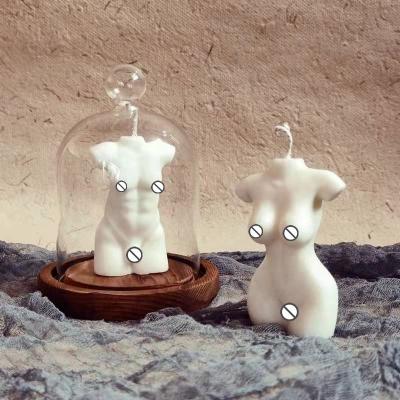 China Creative Female Birthdays Art Body Shape Man ABS Candle for Home Decor for sale