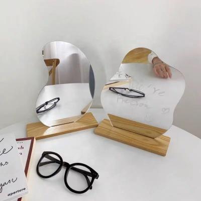 China Korean Cute Irregular Acrylic Mirror Makeup Mirror INS Minimalist For Home Decor Photo for sale