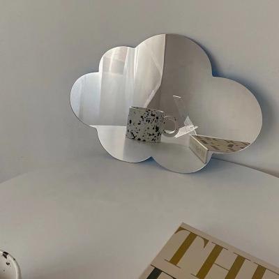 China Minimalist CIA Korean Cloud Mirror Makeup Cute Irregular Acrylic Mirror For Home Decor Photo for sale