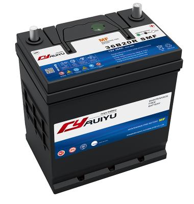 China Starting Battery For Best Cars 38B20L-MF 12V35AH JIS Car Auto Battery MF Battery Auto Storage Battery for sale