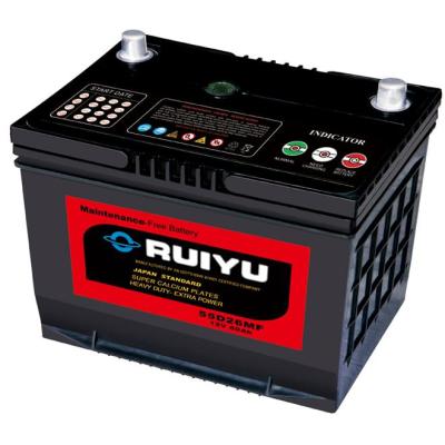 China 95D31R 12V CAR BATTERY MAINTENANCE FREE LEAD ACID CAR BATTERY for sale