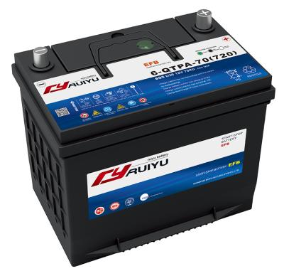 China Start up battery for cars 12V60AH EFB car battery for sale