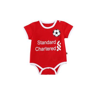 China Popular Baby Children's Sets Baby Romper Soccer Baby Rompers Sports23Clothing Short Sleeve Size for sale