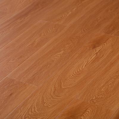 China Anti-water 12mm Beveled Edge V-Groove HDF Wax Coating Waterproof Laminate Flooring zu verkaufen