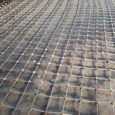 China Plain weave Active protection system stainless steel wire Mesh  flexible Rockfall Netting for sale