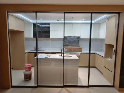 China Customize Glass Kitchen Sliding Door Aluminum Alloy With Modern Style for sale