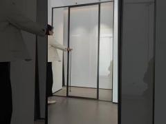 Shower Room Bathroom Glass Door Full Frame Inside And Outside Open Stainless Steel 304 Material