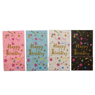 China Recyclable Custom Biodegradable Color Happy Birthday Gift Paper Bag Kraft Paper Bags for sale