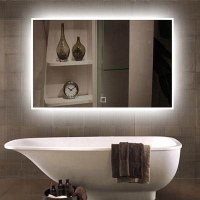 China Villa Bath Lighting Back Mirror Electric Frameless Illuminated Backlit Led Mirror Wall Mounted Back Lighted Mirror For Bathroom for sale