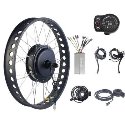 China Joyebikes kits 26inch 24inch 20inch 26 x 4.0 fat tire e-bike hub motor 48v 1000w snow tire 48v 1000w hub motor electric bike conversion kits for sale