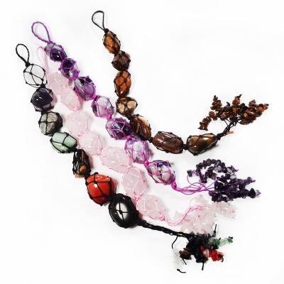 China Wholesale Crystal Pendant Bracelet Chakra Necklace China Jewelry DIY Gem Car Pendant Healing Bang for sale