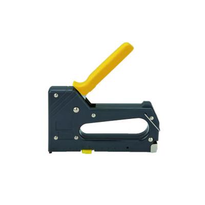 China 1304C/1306C 2 Way 4-6mm Wood Use Round and Flat Cable/Wire Tying Plastic Manual Cable Tacker Clip Gun for sale