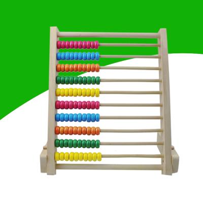 China SAFE Hot Selling Simple Educational Colorful Grades The 10 Wooden Abacus Beads Math Education Toys For Children for sale