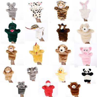 China Lightweight Wholesale Chinese Zodiac Animal Hand Puppet Cradle Stuffed Plush Toys For Baby Telling Story Sleep Finger Dolls Education Plushies for sale