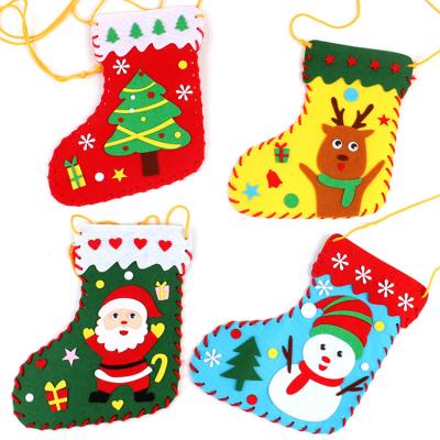 China Jars 2021 New Hot Sale Christmas Jars Handmade DIY Making Materials Cute Christmas Gift Bag For Kids for sale