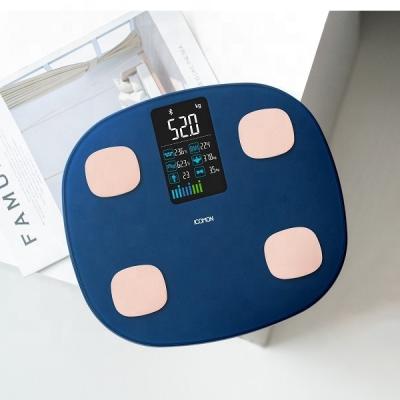 China Large Capacity Heart Rate Glass Personal Bmi Intelligent Body Analyzer Digit Electron Digital Scale Body Weight for sale