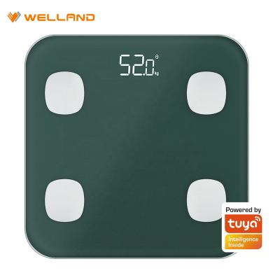 China Large Capacity Digital Electronic Bathroom Bioimpedance Digital Tuya Body Fat Tuya Smart Scale for sale