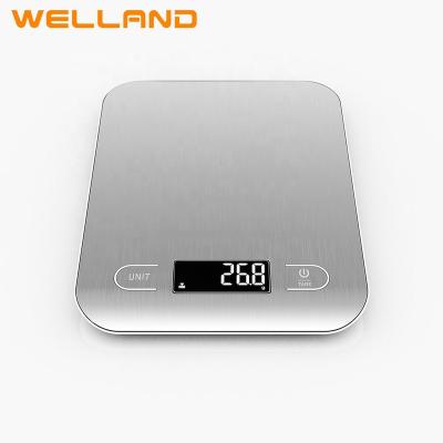 China Super Slim Design 5 Kg High Accurate Slim Food Smart Design Weigh Digit Electron Kitchen Scale for sale