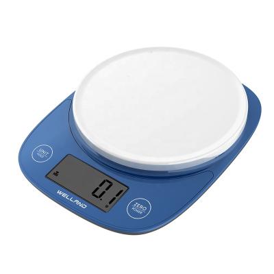 China With Tray Natural Blue Mini Electronic Digital Scale Commercial Weight Kitchen Food Scale for sale