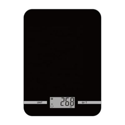 China Weight Measuring Weighing Mini Kitchen Digital Scale Tempered Multifunctional Waterproof Glass Food Weight Measuring , Food Weighing Digital Display for sale