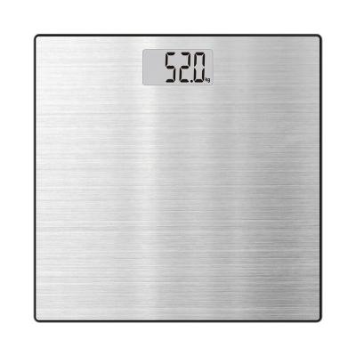 China Stainless Steel Platform Large Size Personal Weight Digital Balance Scale Satinless Stainless Steel Electronic Steel Platform Battery LCD 74x38mm for sale