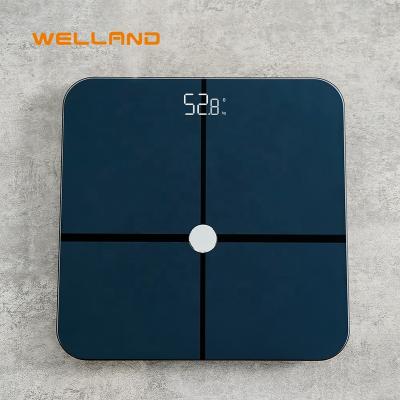 China Welland SDK 13 Body Data LED Display Smart Fat Digital Scale Weight With Free App FI2016 for sale