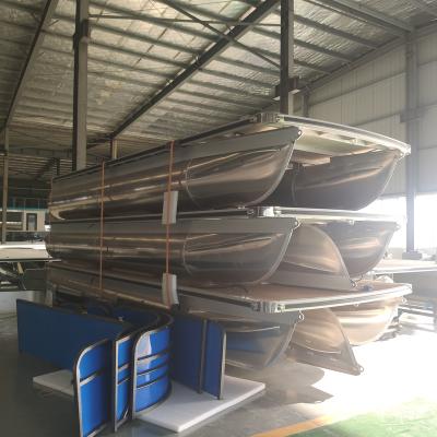 China Entertainment Grade Replacement Pontoon Aluminum Pontoon Tube 15ft-30ft Float Notes For Pontoon Boat With Good Price for sale