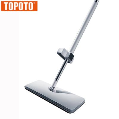 China TOPOTO 2022 Viable Tools Magic Home Cleaning White Card Washing Self Flat Lazy Simple Wash Mop Flat Mop for sale