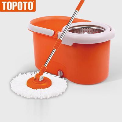 China TOPOTO Sustainable Household Fregona 360 Broom Trapeadores Giratorios Floor Easy Clean Cleaning Rotary Mop With Microfiber Mop Head for sale