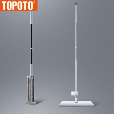 China TOPOTO TV Sustainable Purchasing Home Easy Clean Floor Cleaning 360 Hands Free Self-Washed Magic Flat Mop For Home for sale