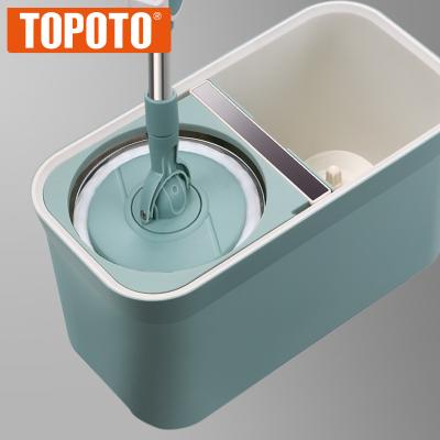 China TOPOTO New Sustainable Popular Dry Cleaning Rotating 360 Rotation Wet & Dry Magic Easy Floor Mop for sale