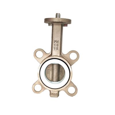 China Recommended General New Product 304 Plate PTFE Soft Seal Valve Wafer Butterfly Valve for sale