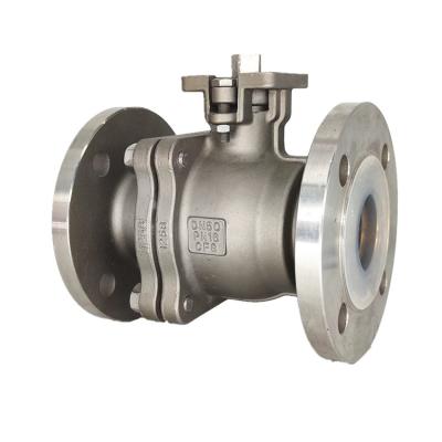 China New Recommended 1/2in-12in General High Interface Deck Lined PTFE Ball Valve for sale