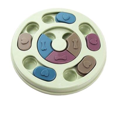 China Factory Price Viable Dog Toy Cat Supplies Treat Puddle Dispensing Food IQ Training Wheel Interactive Rotating Dog Toy for sale