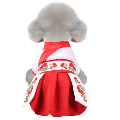 China Viable Wholesale Factory Price Pet Clothes Dress Suspender Skirt Match Hat Dog Hoodie Clothing for sale