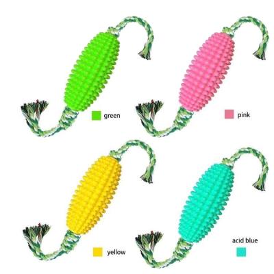 China 2020 New Hot Sale Sustainable Interactive Dog Chew Hard Toys Set For Corn Shape for sale