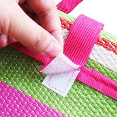 China Foldable Portable Straw Cheap Outdoor Blankets Woven Plastic Beach Mat Recycle Custom RV Mat Picnic Blanket for sale