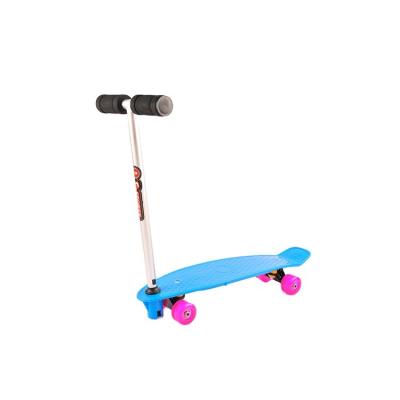 China Child 4 Wheel Mini Children Durable Girls Skate Board Skateboard With Handlebar for sale