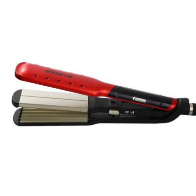 China Ceramic luster pelo rizador flat iron+alloy hair iron curling iron cheap professional hair straightener hair straightener for sale