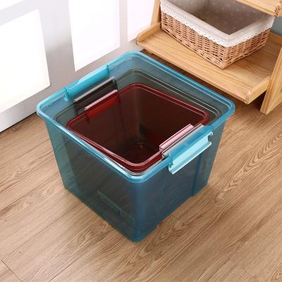 China Multi-Spec plastic storage box household color storage bin. sundries viable multifunctional clothes storage box for sale