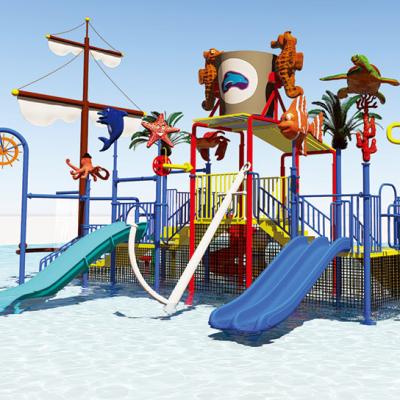 China Interesting Fiberglass Children's Water Park Slide For Sale for sale