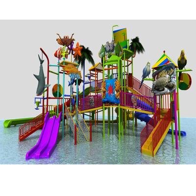 China Fiberglass& 2019 Galvanized Tube Fiberglass Reinforced Plastic Type Swimming Pool Slides Water Park Playground for sale