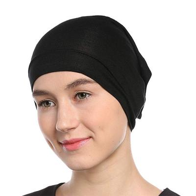 China 2021 New Design Cotton Head Covering Muslim Women's Cotton Headscarf for sale