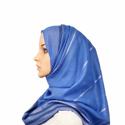 China Wholesale Fashion Cotton Muslim Scarf Canvas Monochrome Women's Warm Shawl for sale