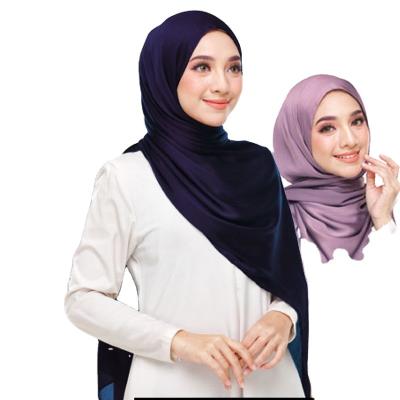 China High Quality Satin Tudung Crinkle Satin Crepe Pleat Malaysian Silk Satin Women's Scarf for sale