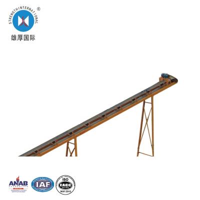 China Simple Structure Heat Resistant Large Capacity Rubber Belt Conveyor for sale