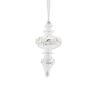 China 2022 Customized Modern Christmas Party Decoration Icicle Collection Wedding Centerpiece Glass Wall Pendant for sale