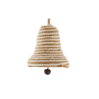 China Popular Christmas Gift 2022 Hand - Woven Bell Hanging Ornaments Christmas Gift Accessories Tree Pendant for sale